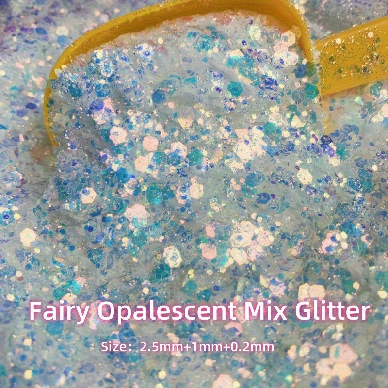 Mica Flake Resin - 60g de Lentejuelas Iridiscentes en Bolsa