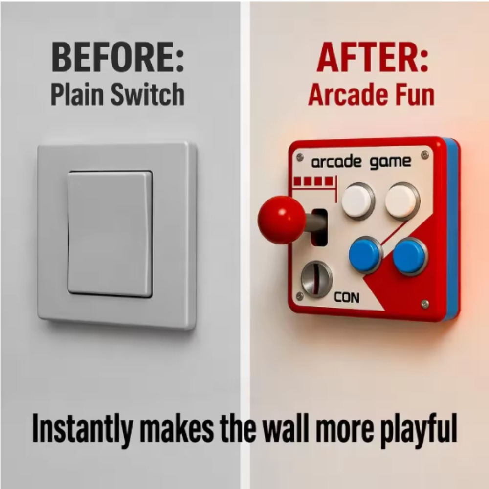 Resin Art On Wall - Cubierta de Joystick Retro para Arcade,