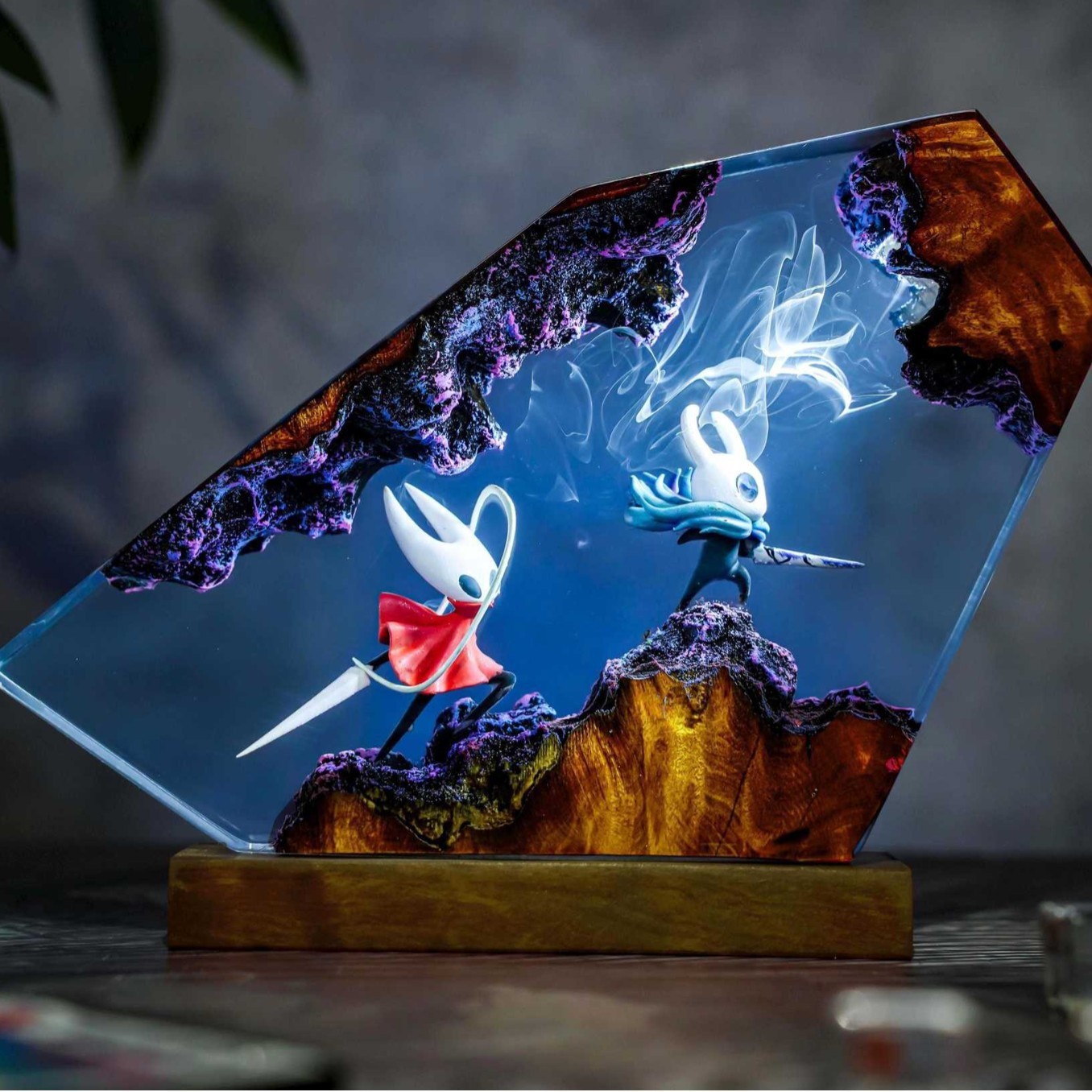 Resin Art Lamp - Lámpara de Resina con Forma de