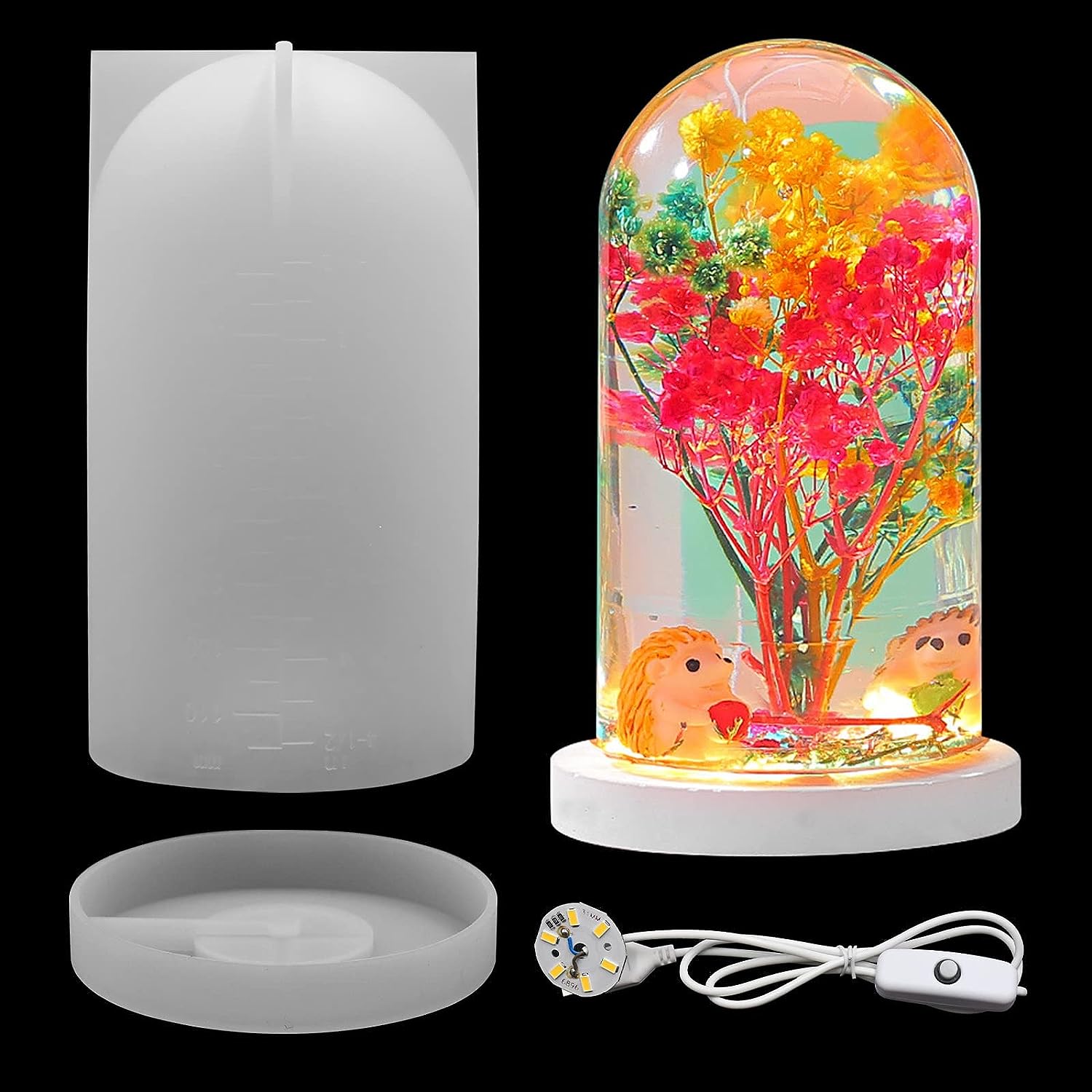 Resin Art Lamp - Molde de resina Epoxy de cristal