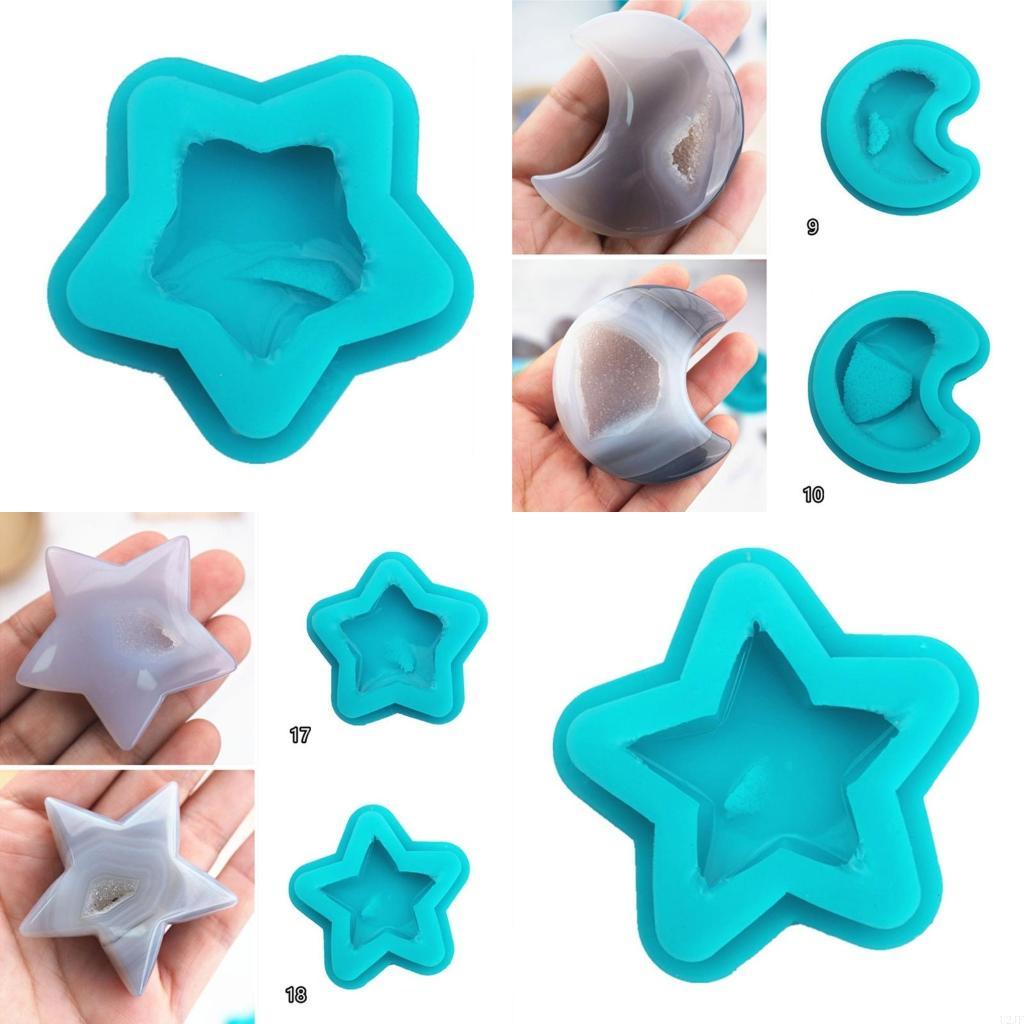 Resin Art Geode - Moldes silicona para piedras preciosas, molde