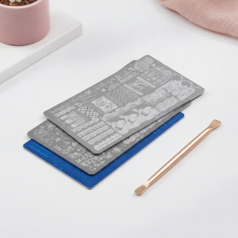 Resin Art Templates Free - Plantilla Reutilizable para Decoración de Uñas