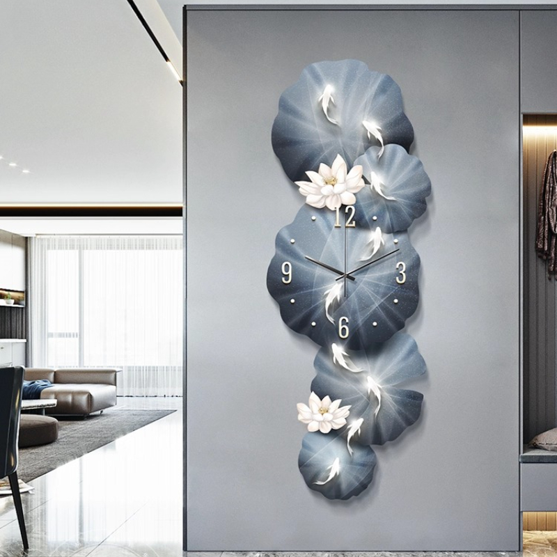 Resin Art Wall Clock - Reloj de pared Mural artístico Led,