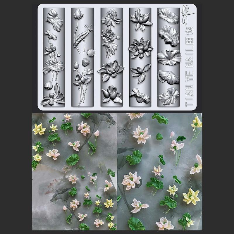 Resin Art Zone - Z. Moldes de Uñas 3D Curvos