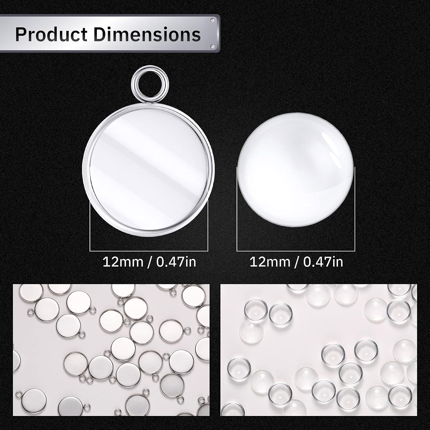 20 piezas de bandejas colgante - Resin Art Earrings reseña y precio