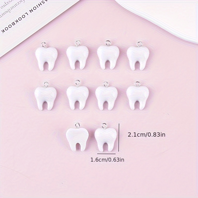 10 piezas de dijes de resina c - Resin Art Earrings reseña y precio
