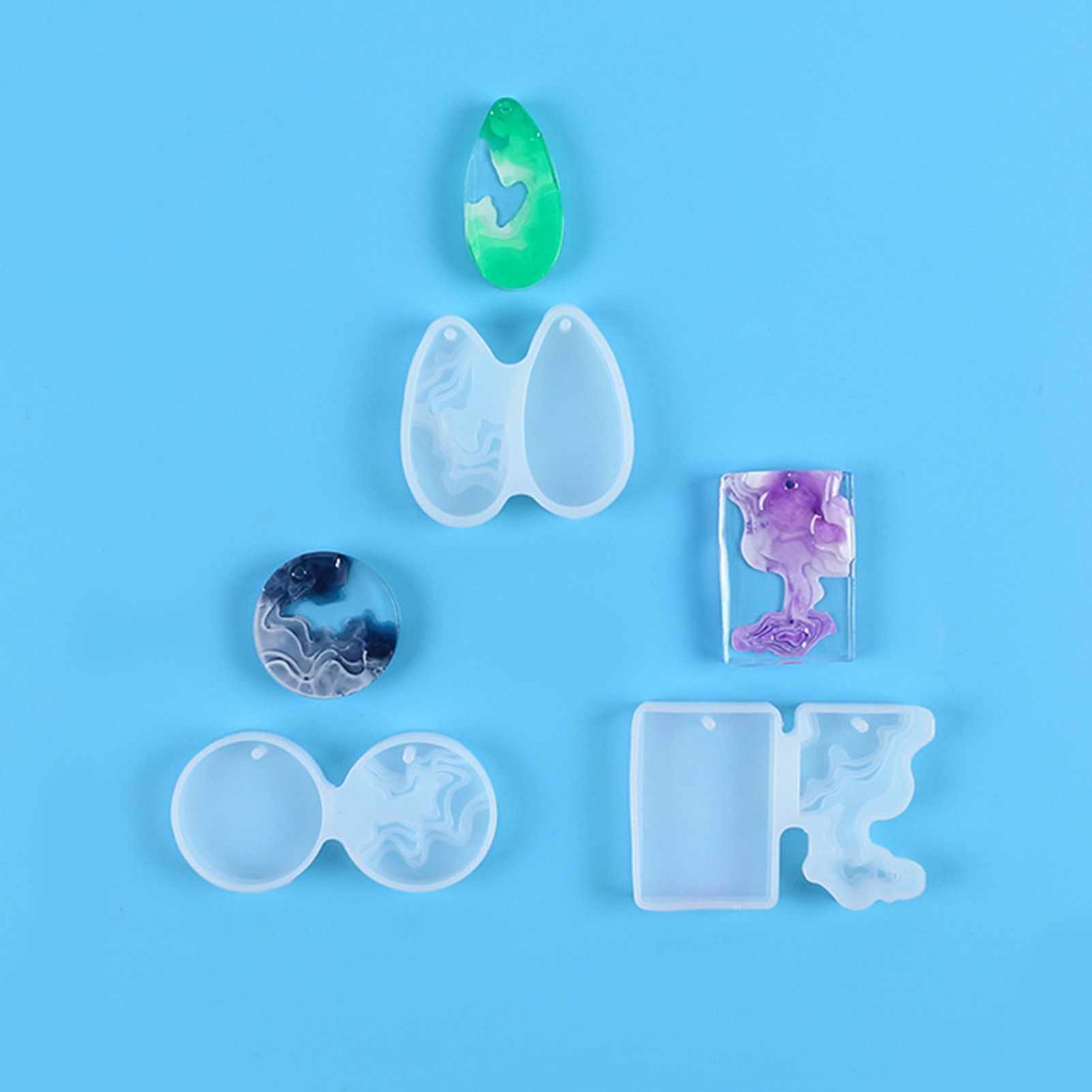 Juego de 3 Moldes de Silicona  - Resin Art Geode reseña y precio