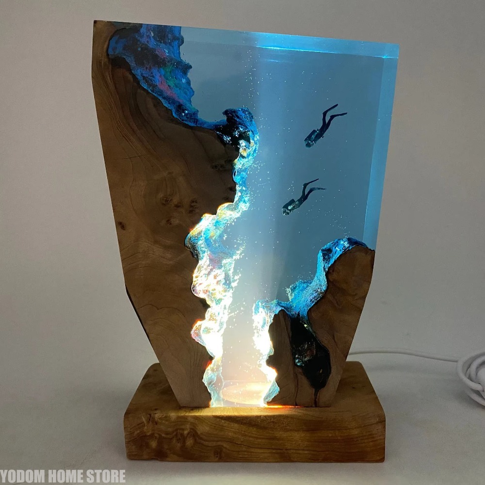 Nueva Lámpara de Resina con Fo - Resin Art Lamp reseña y precio
