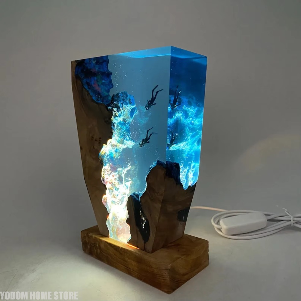 Nueva Lámpara de Resina con Fo - Resin Art Lamp reseña y precio