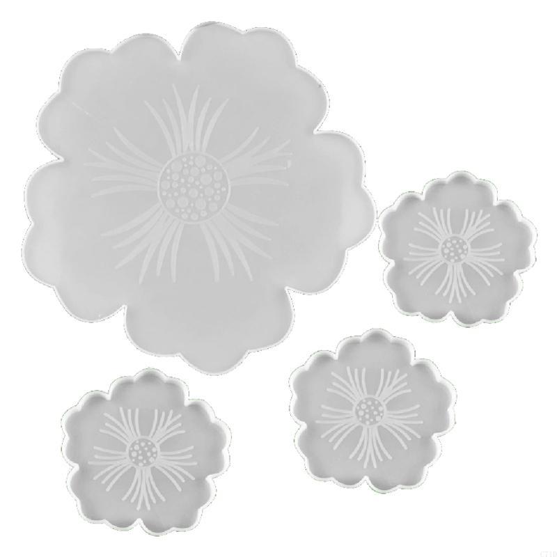 Molde posavasos con forma flor - Resin Art Geode reseña y precio