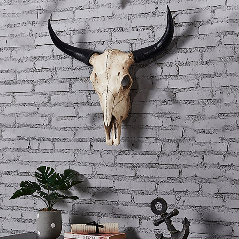 Cráneo de vaca Artificial, dec - Resin Art On Wall reseña y precio