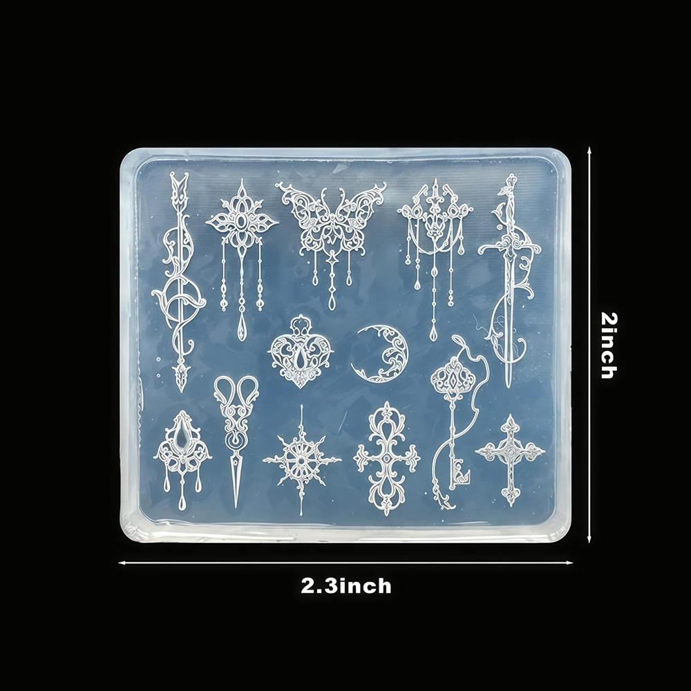 Molde de silicona con forma de - Resin Art Templates Free reseña y precio
