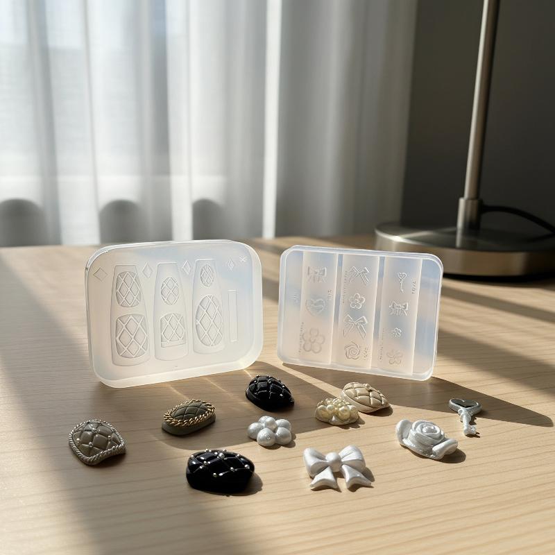 Molde de Silicona para Uñas, D - Resin Art Templates Free reseña y precio