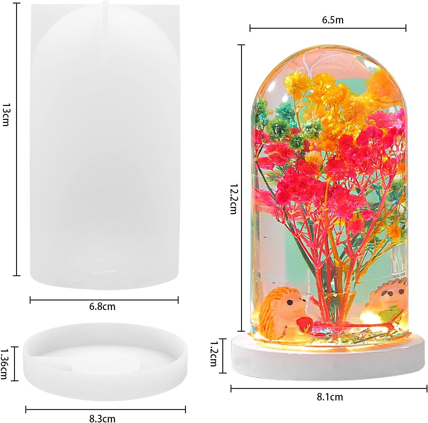 Molde de resina Epoxy de crist - Resin Art Lamp reseña y precio