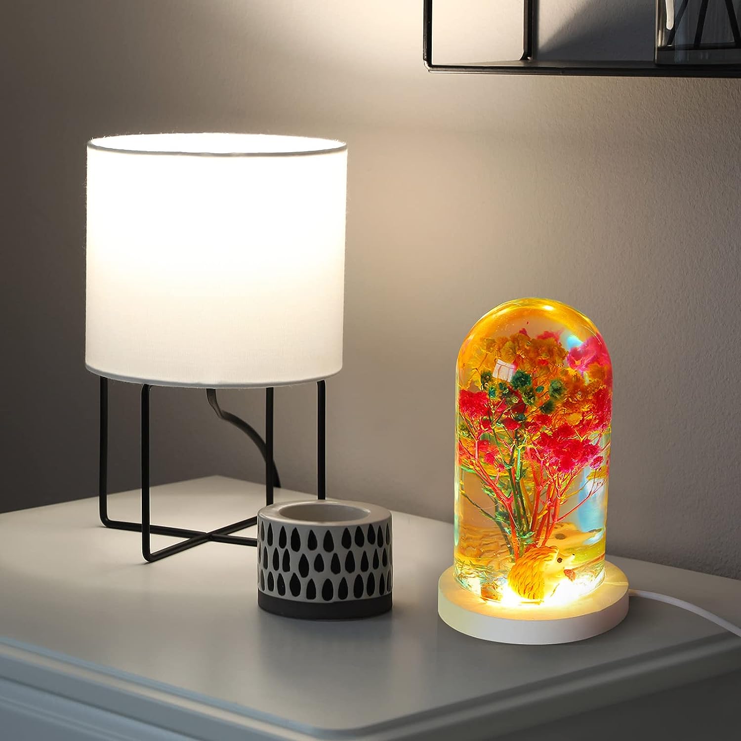 Molde de resina Epoxy de crist - Resin Art Lamp reseña y precio