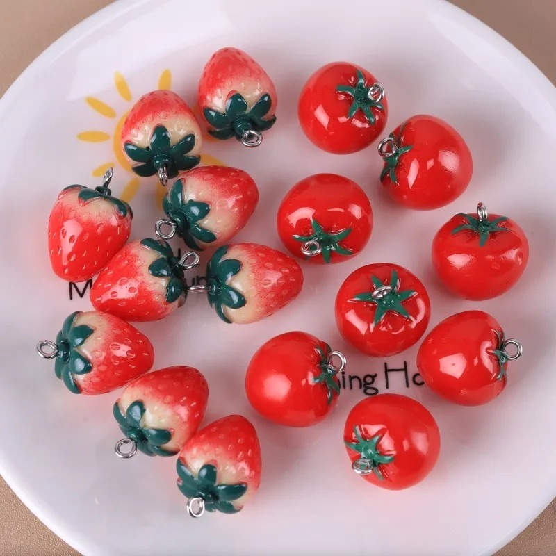 10 piezas de colgantes de frut - Resin Art Accessories reseña y precio
