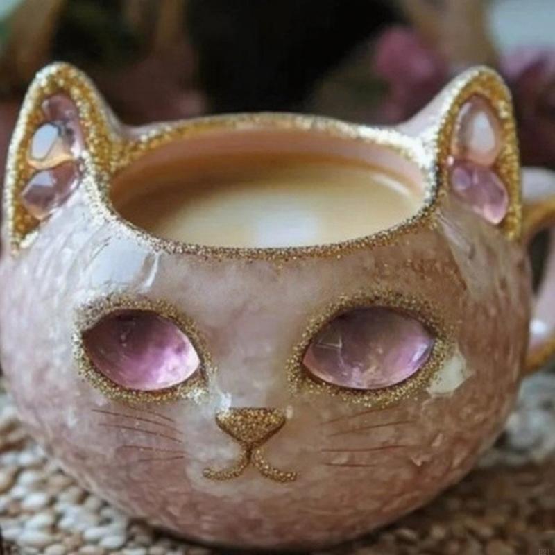 Tazas con gatos estilo geoda r - Resin Art Geode reseña y precio