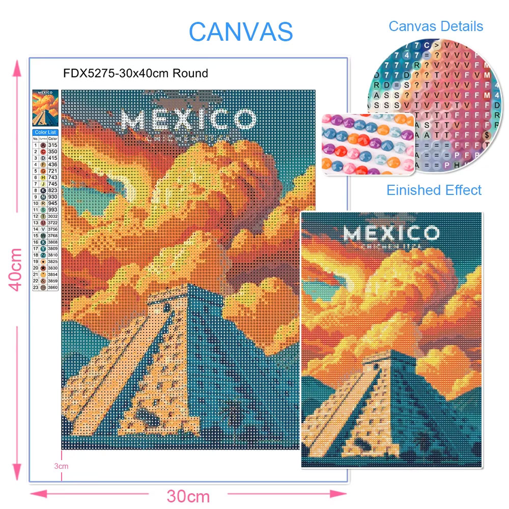 Póster de Diamantes Rosa y Azu - Resin Art What Is It reseña y precio