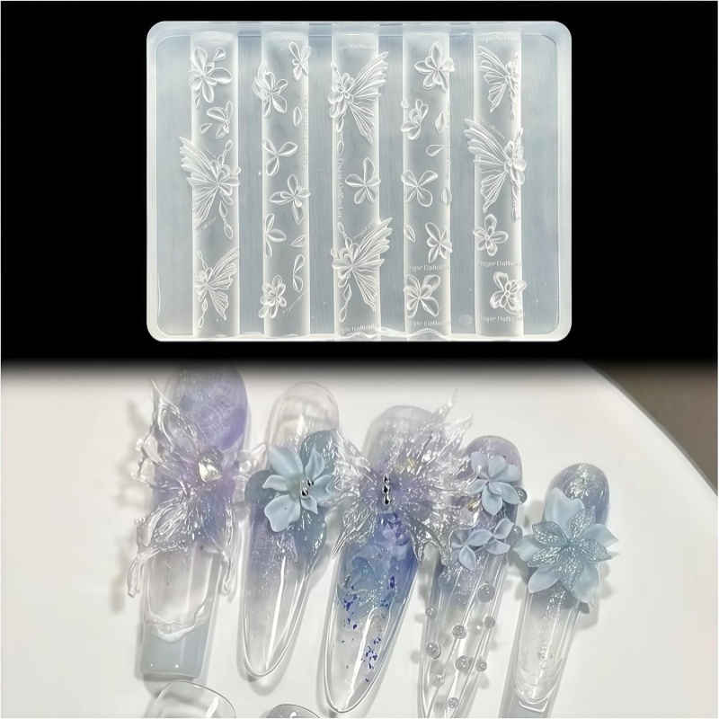 Molde 3D de mariposa y flor pa - Resin Art Templates Free reseña y precio