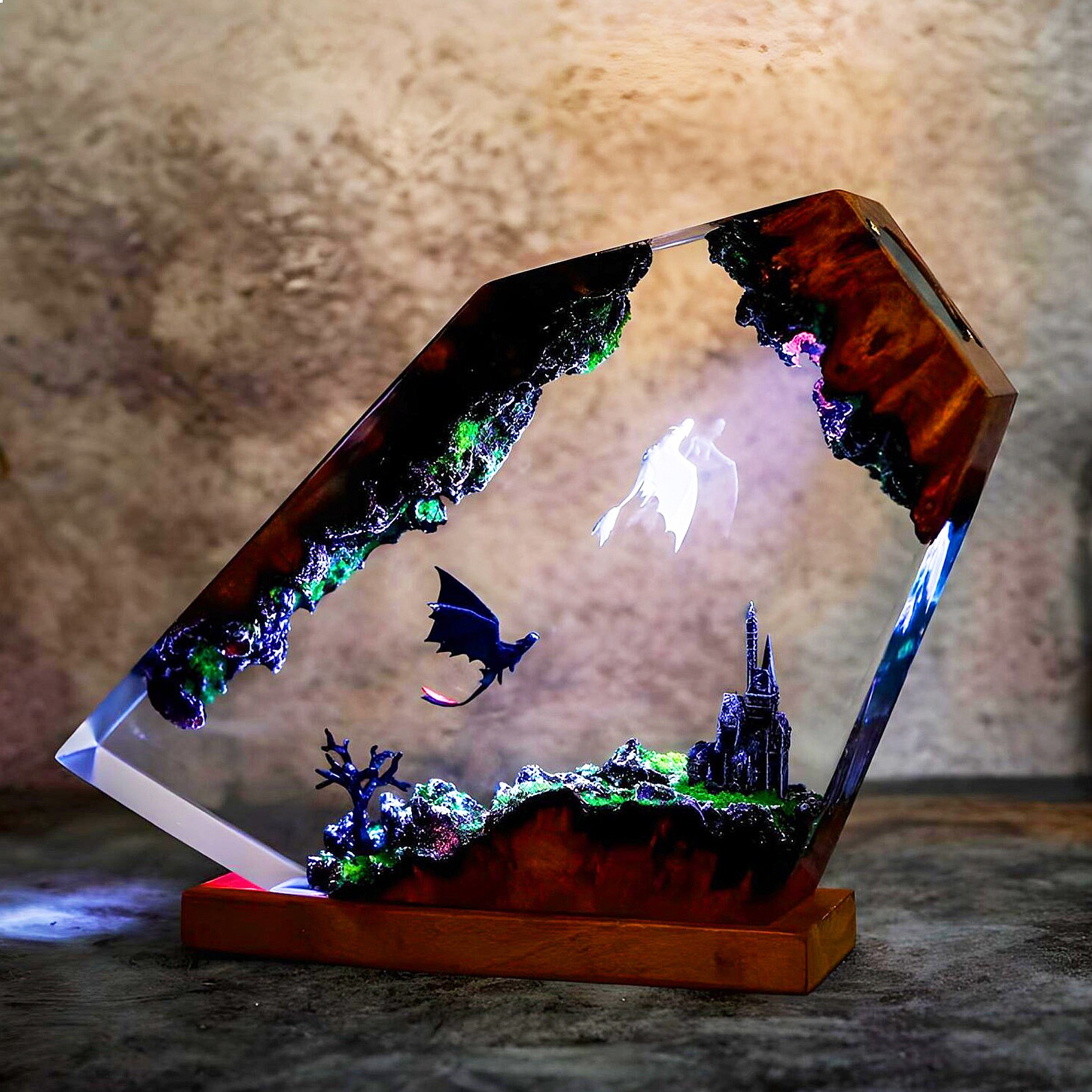 Lámpara de Noche Creativa de R - Resin Art Lamp reseña y precio